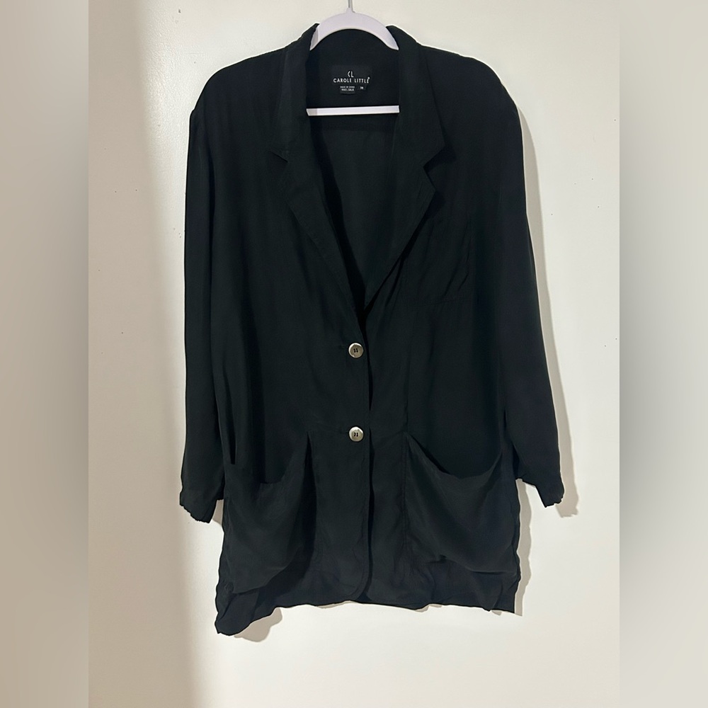 Carole Little Classic lightweight blazer‎ 100% silk